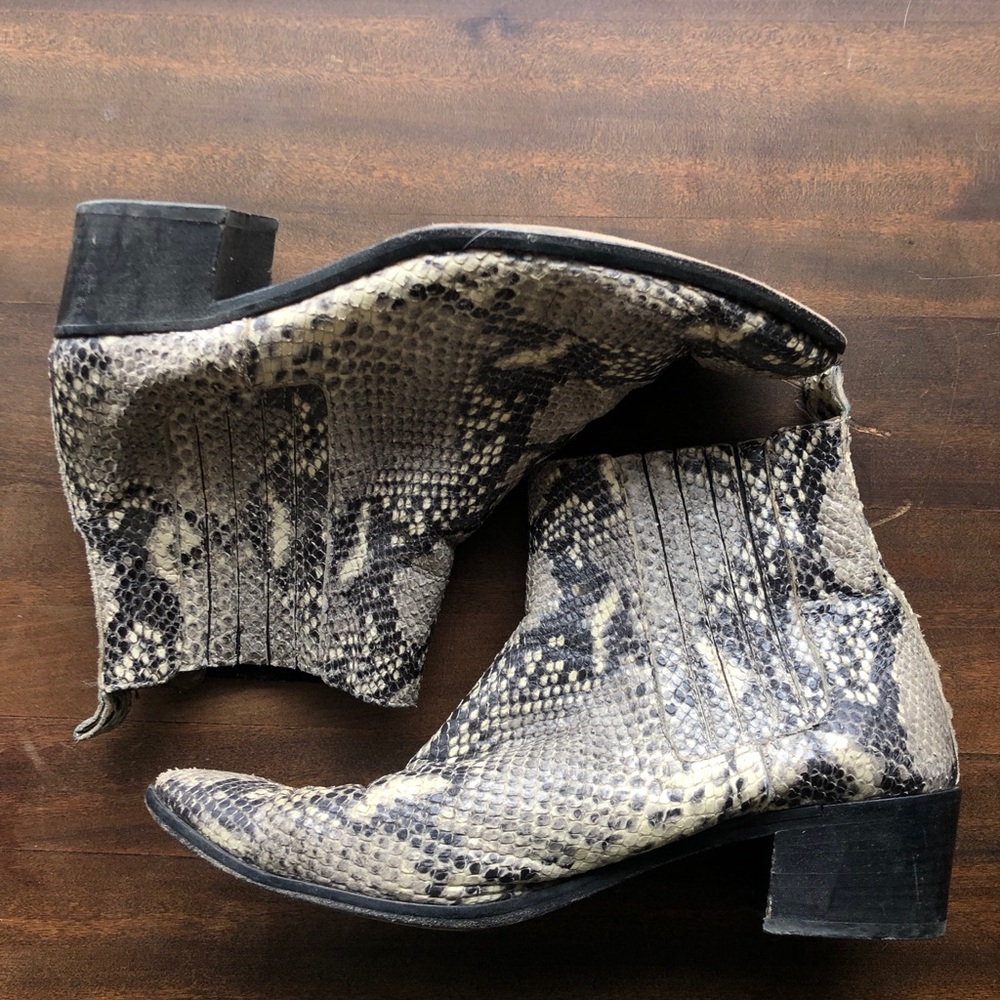 Modern Vice Snakeskin Low Ankle Chelsea Boot
